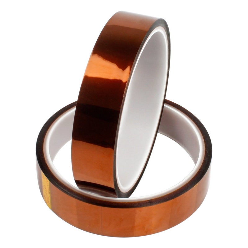PAMISO Heat Resistant Tape, 2 Packs 4/5 inches X 108ft High Temp Heat Tape for No Residue Heat Transfer Mugs/Vinyl Heat Press/3D Printers/PCB Protector - Image 1